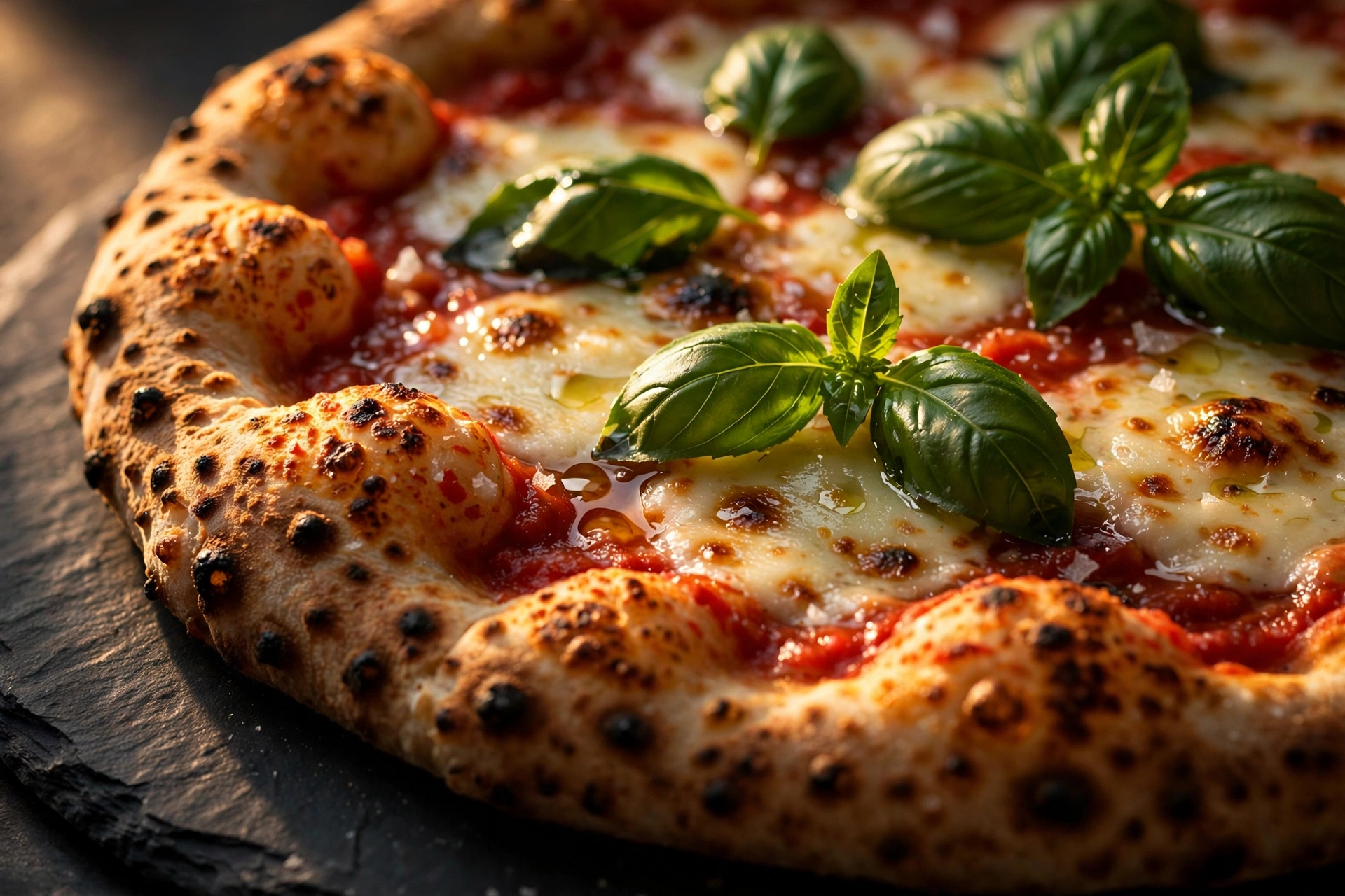 Bella Vista Pizza Pizza Margherita aus dem Steinofen bei Bella Vista