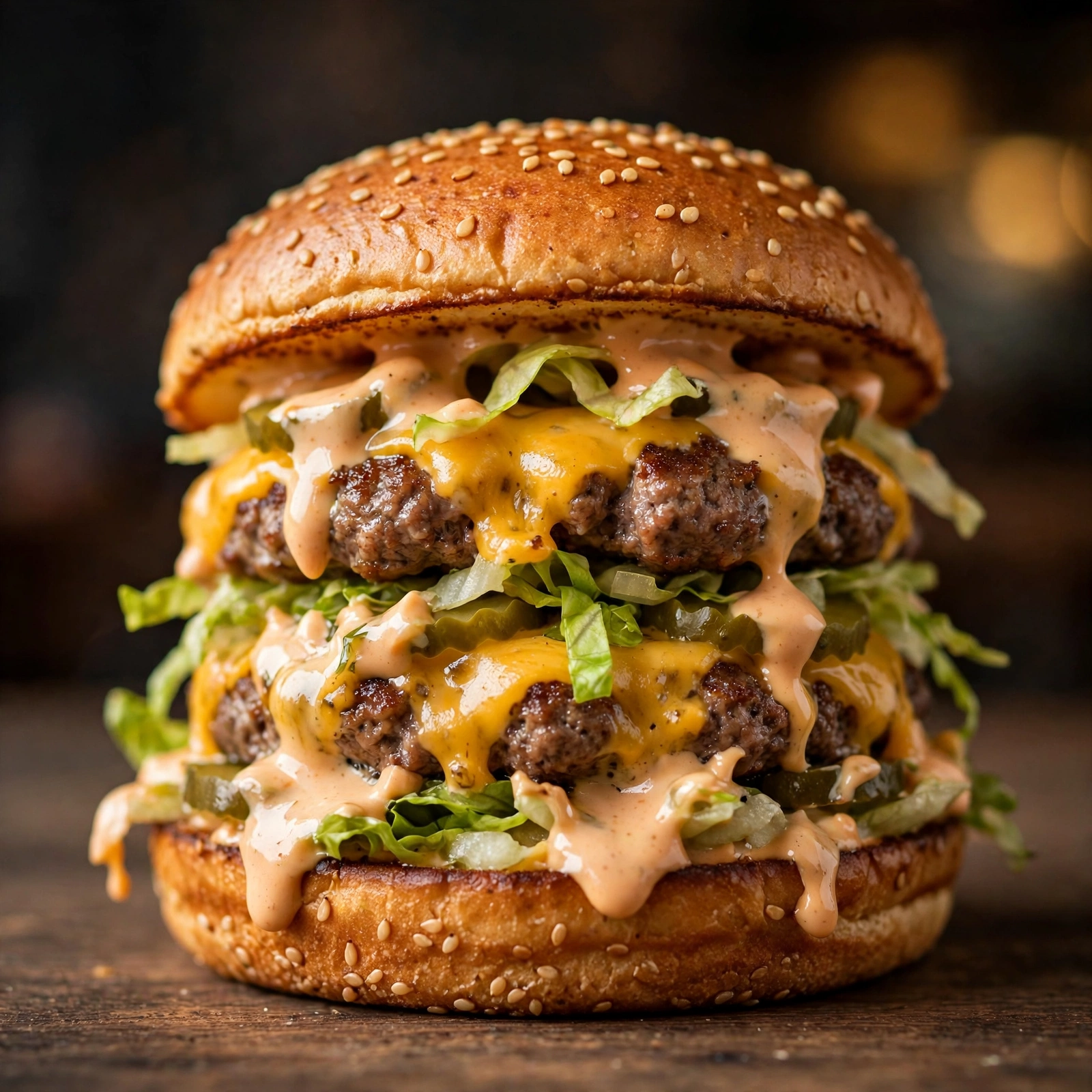 Big Mac Burger Big Mac Burger Nahaufnahme