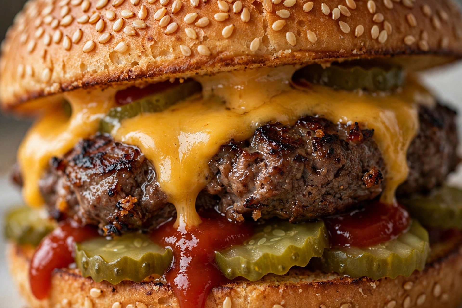 Cheeseburger Burger King Cheeseburger Nahaufnahme