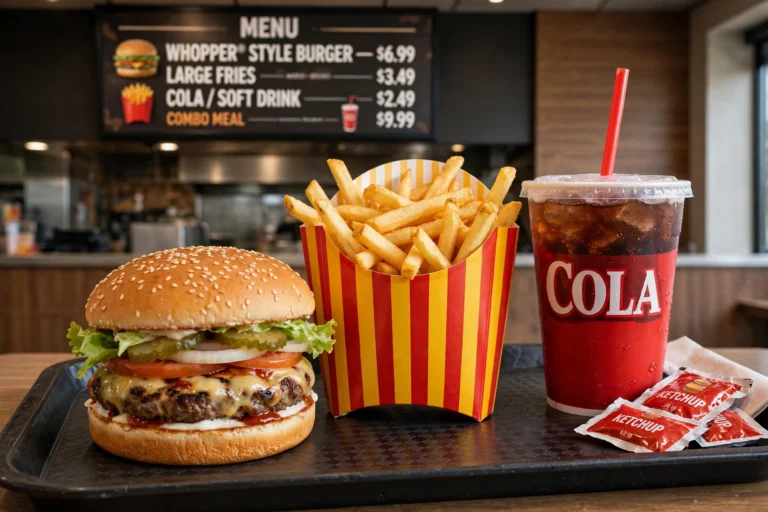 Burger King Whopper mit Rindfleisch und frischem Gemüse