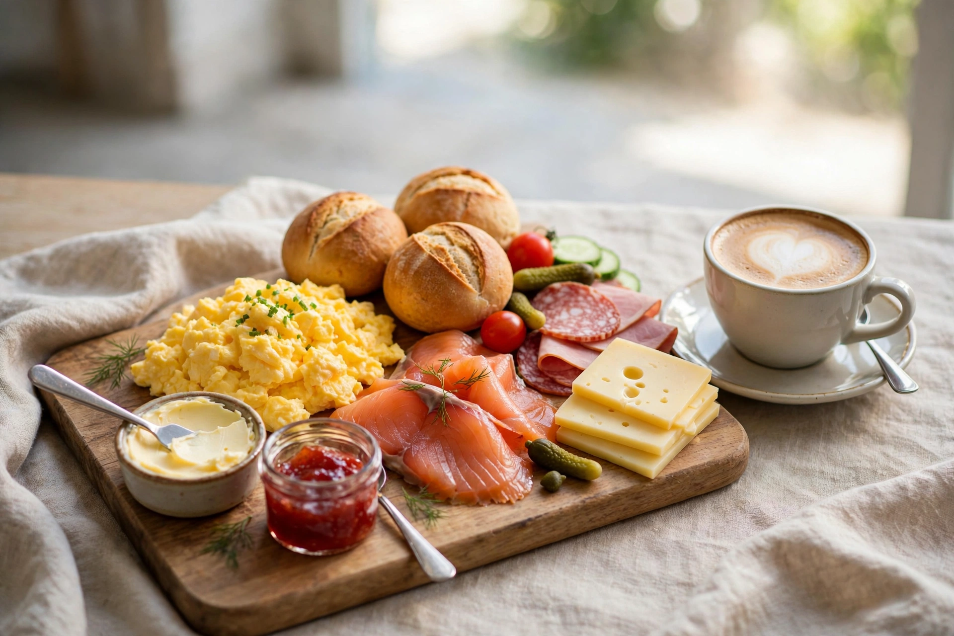 Frühstücksteller im Café am Markt