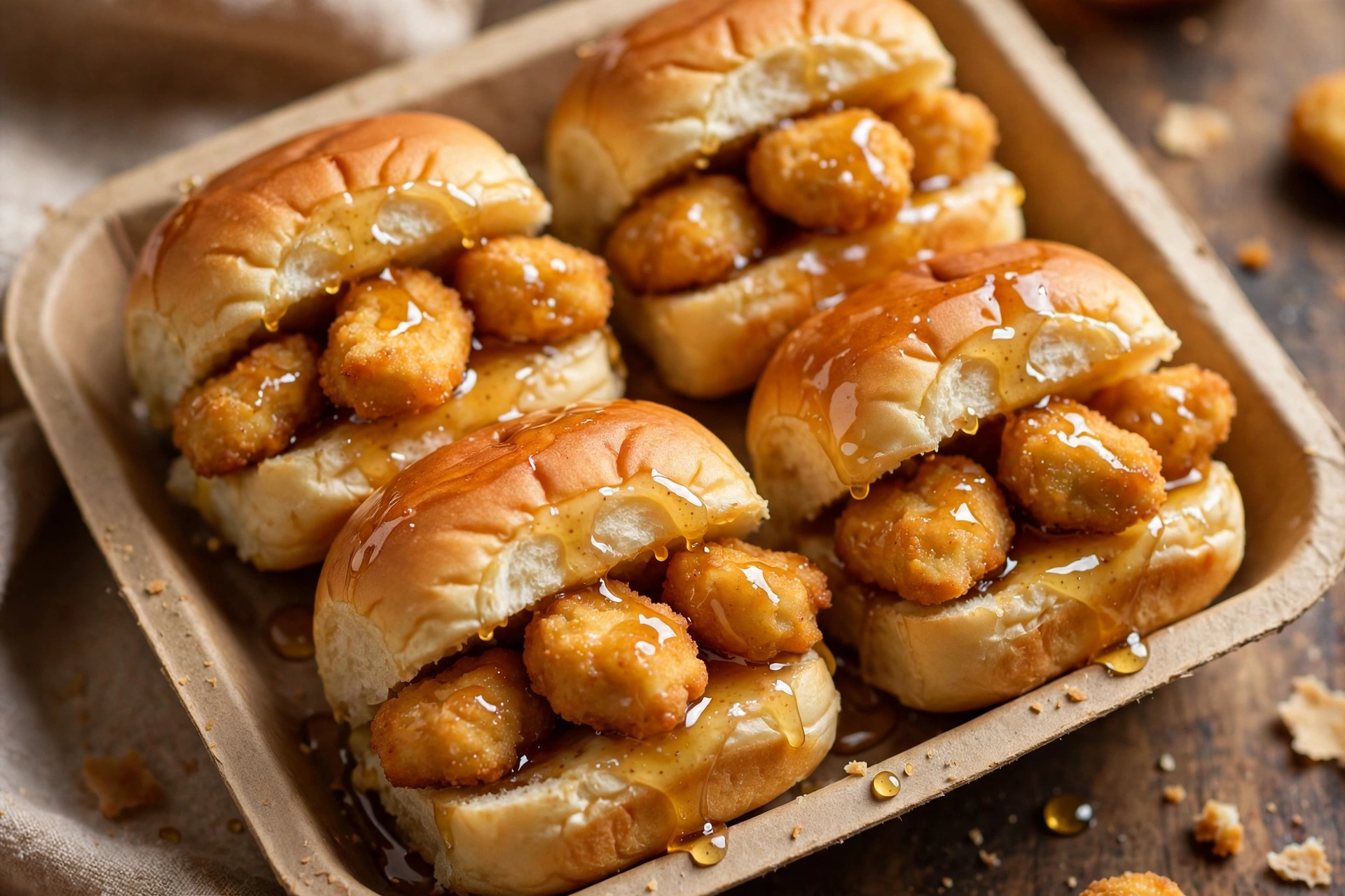 Chick-fil-A Chick-n-Minis Chick-n-Minis mit Honigbutter bei Chick-fil-A