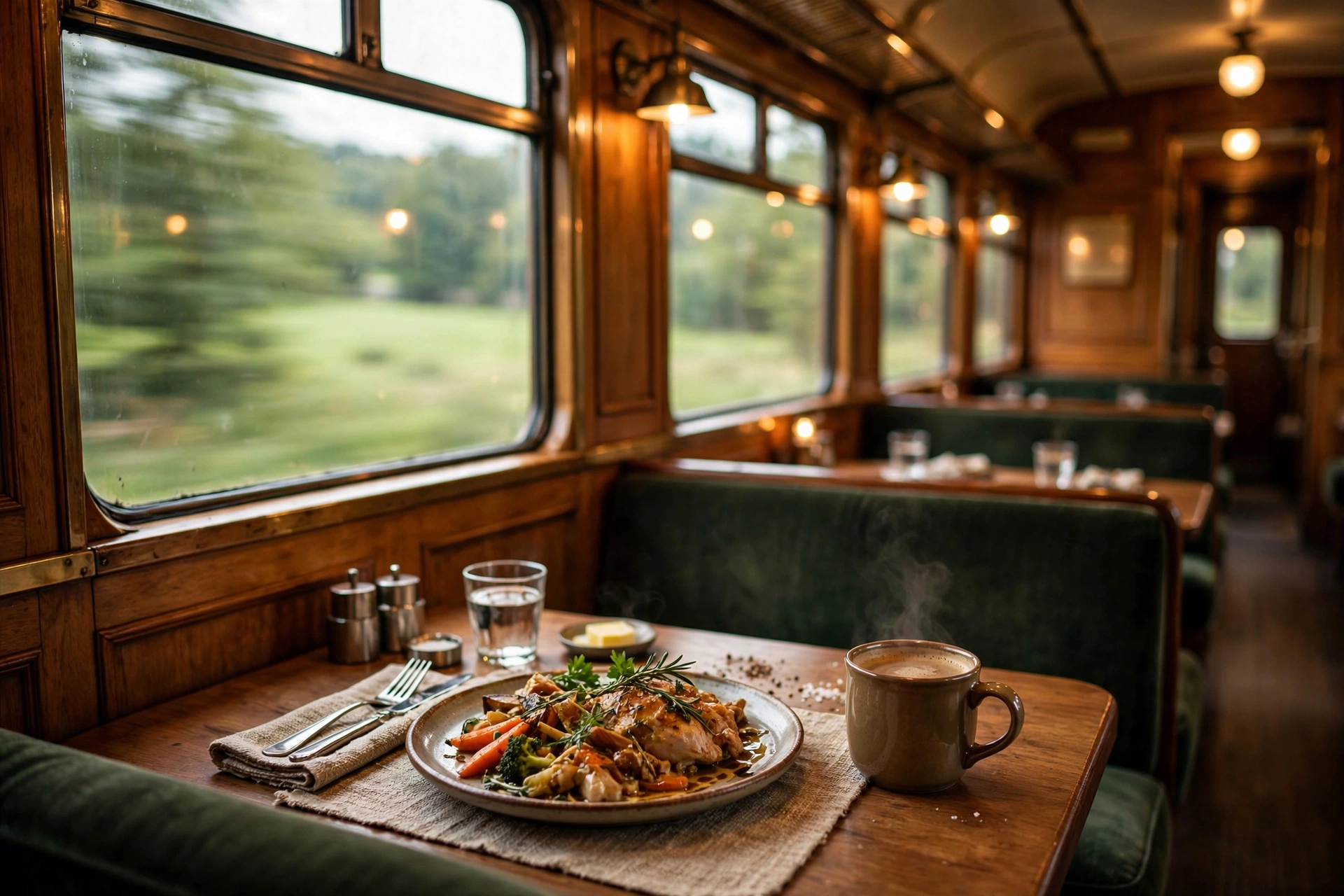 DB Bordrestaurant DB Bordrestaurant mit Service am Platz