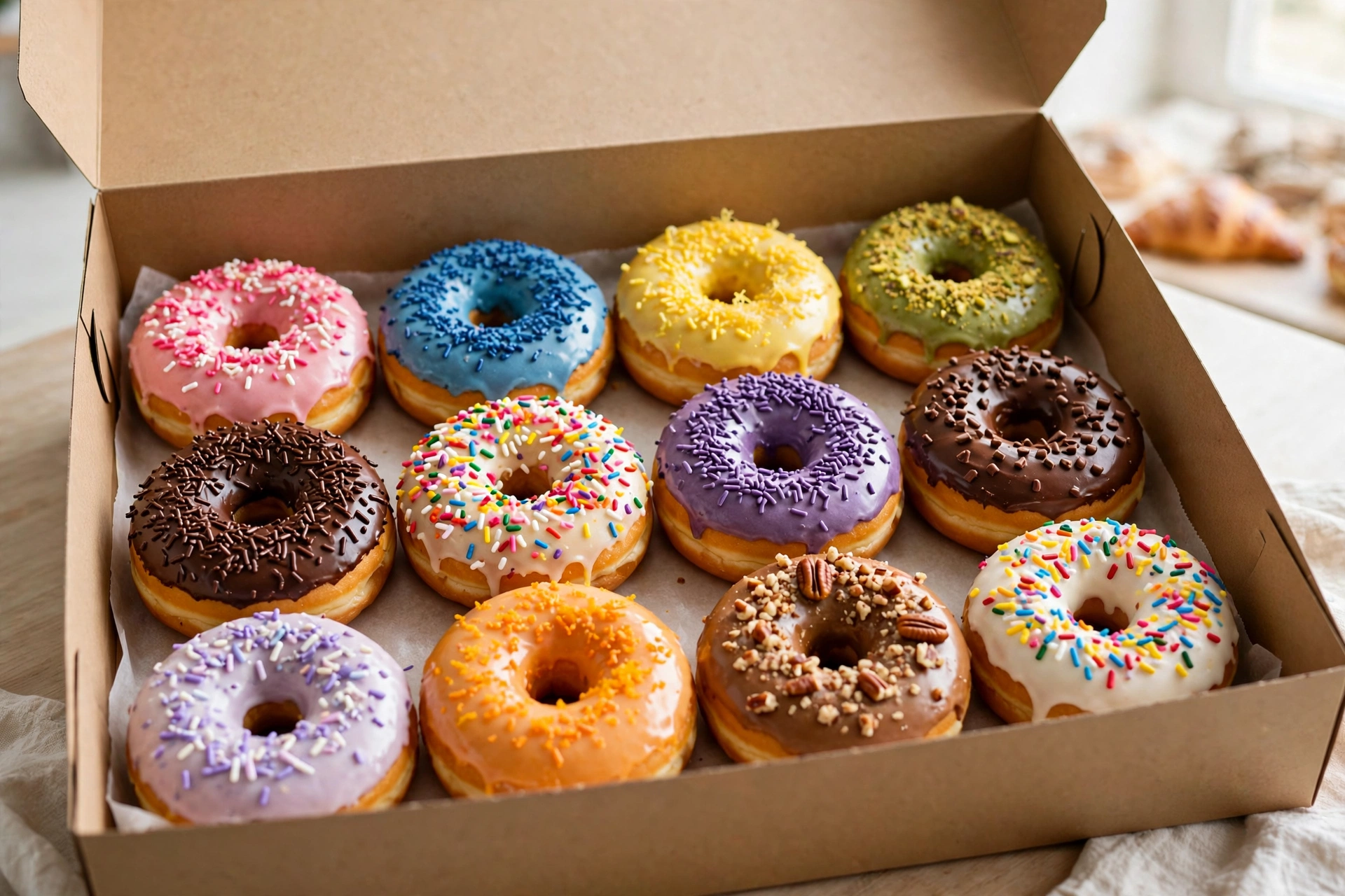 Dunkin' Donuts Box Dunkin' Donuts 12er-Box mit verschiedenen Sorten