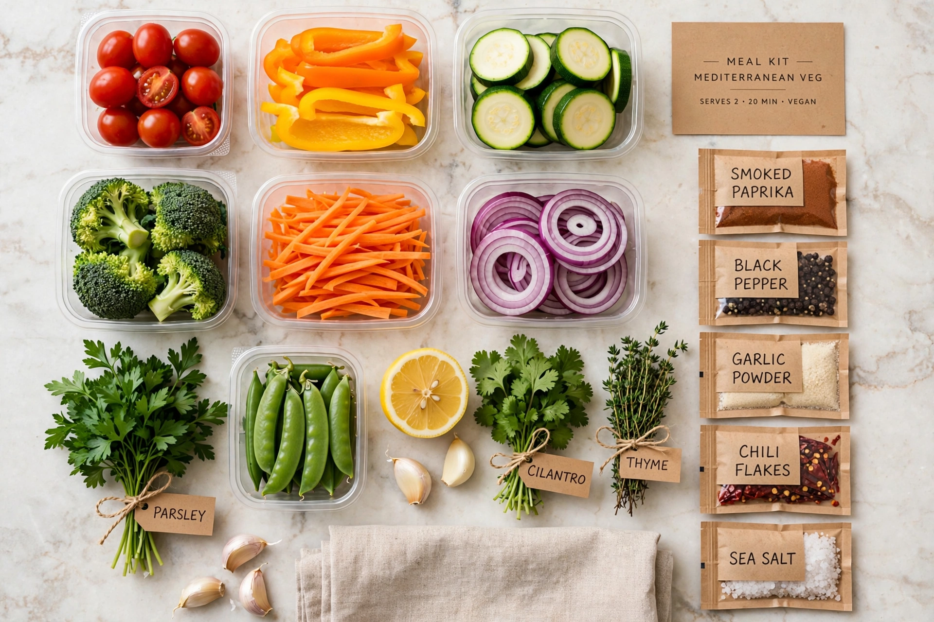 HelloFresh Zutaten HelloFresh Zutaten – abgewogen und frisch verpackt