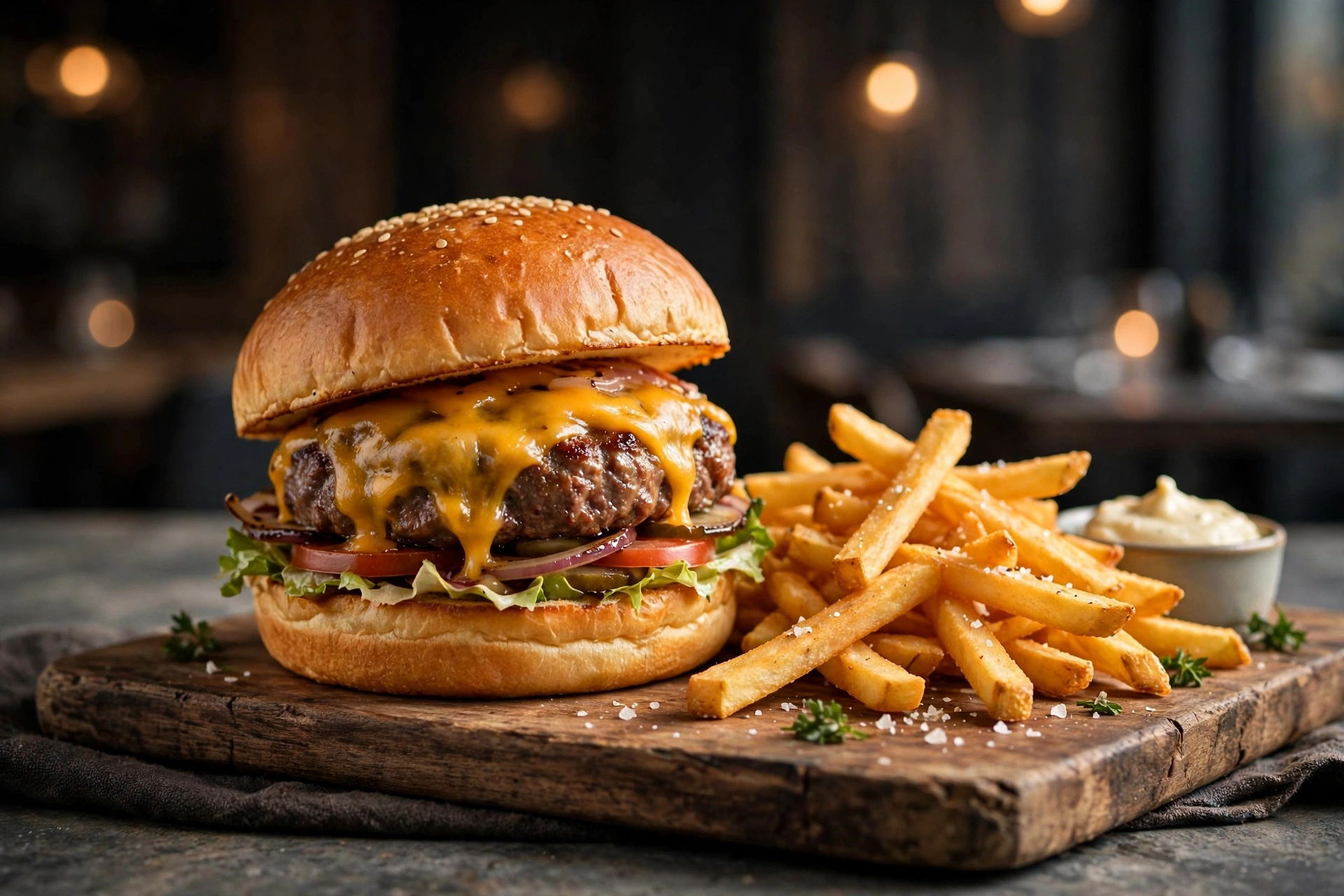 Burger im Kastanienhof Unterschweinbach