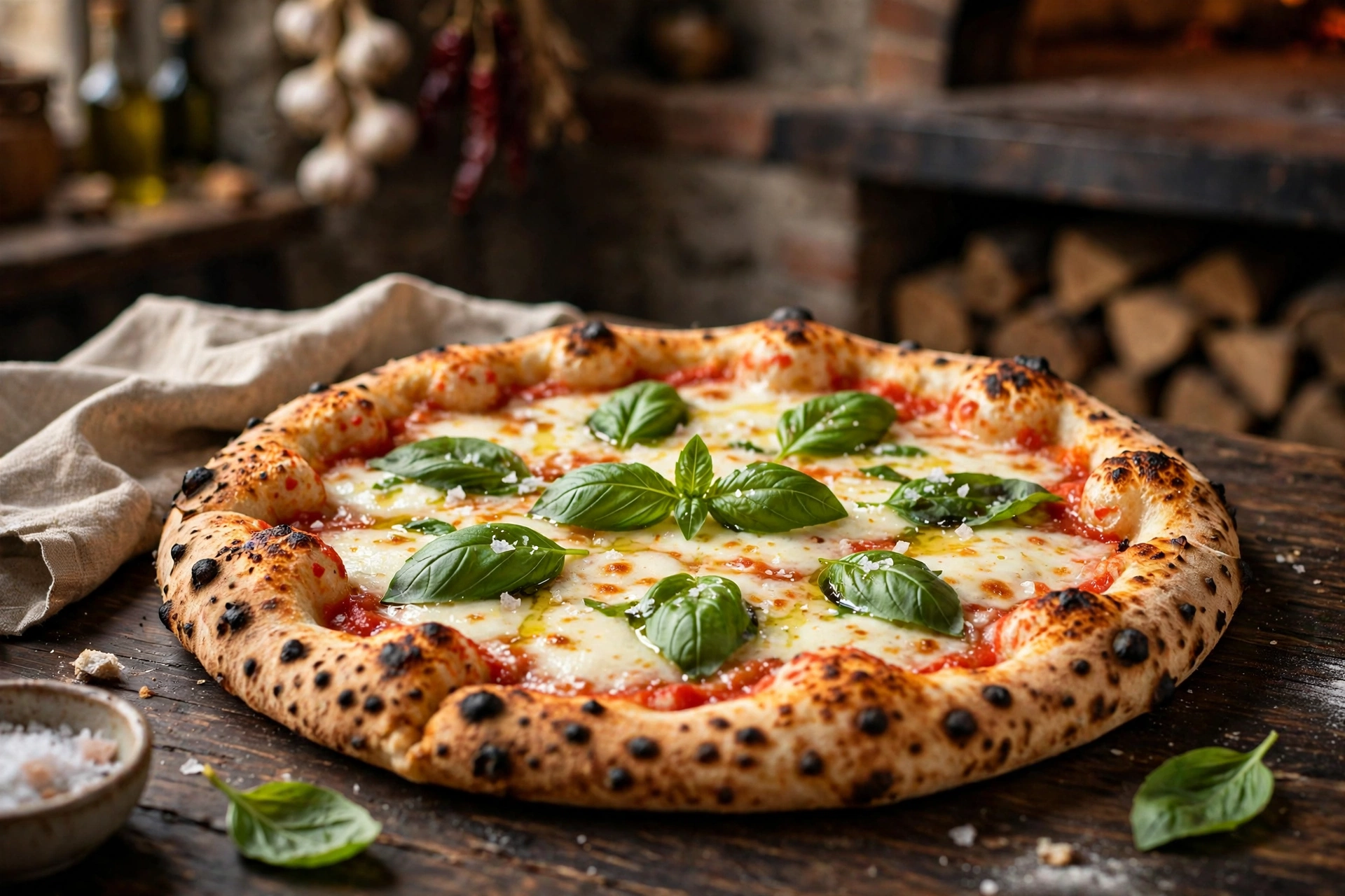 La Fontana Pizza Pizza Margherita aus dem Steinofen