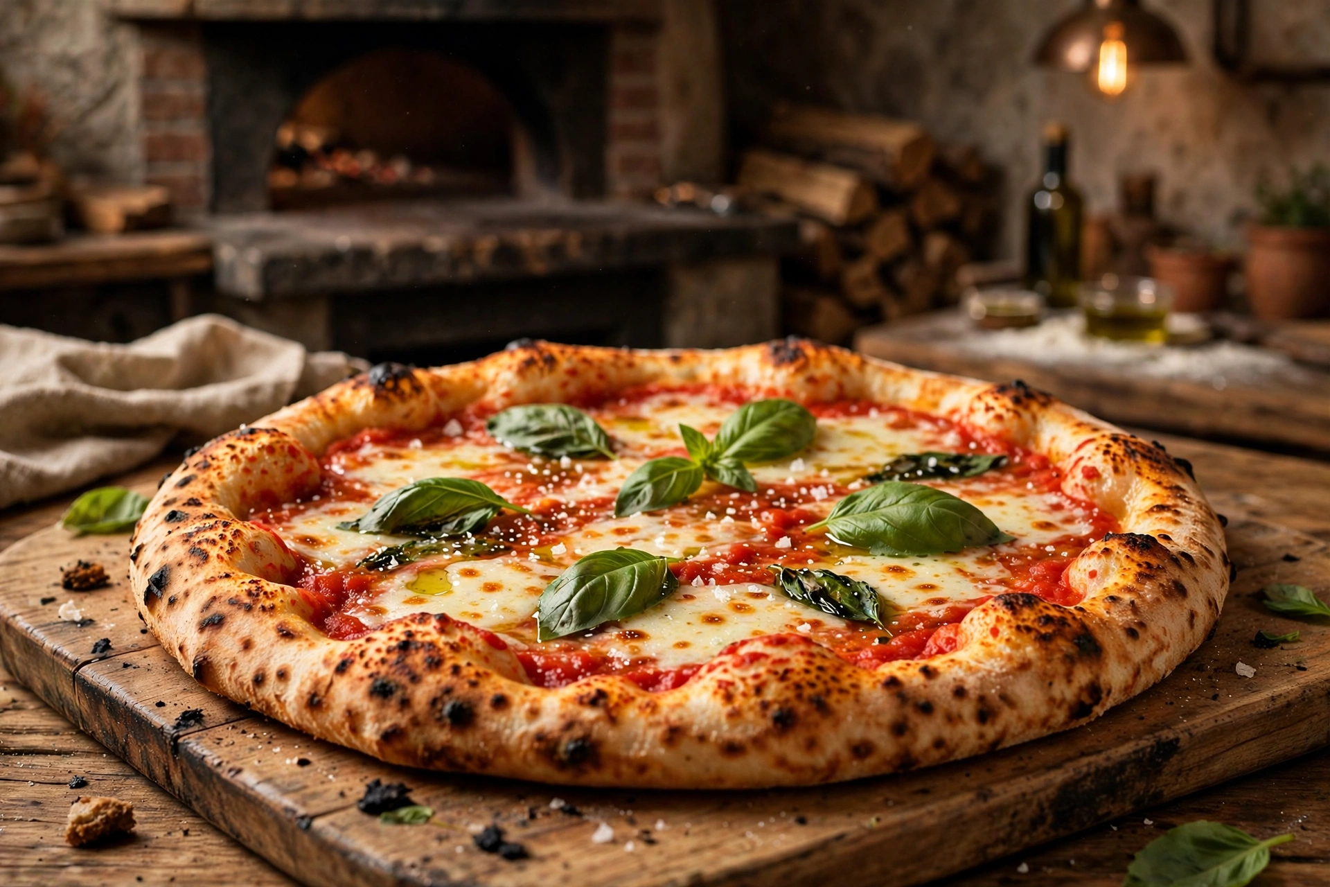 Steinofen-Pizza bei La Piazza