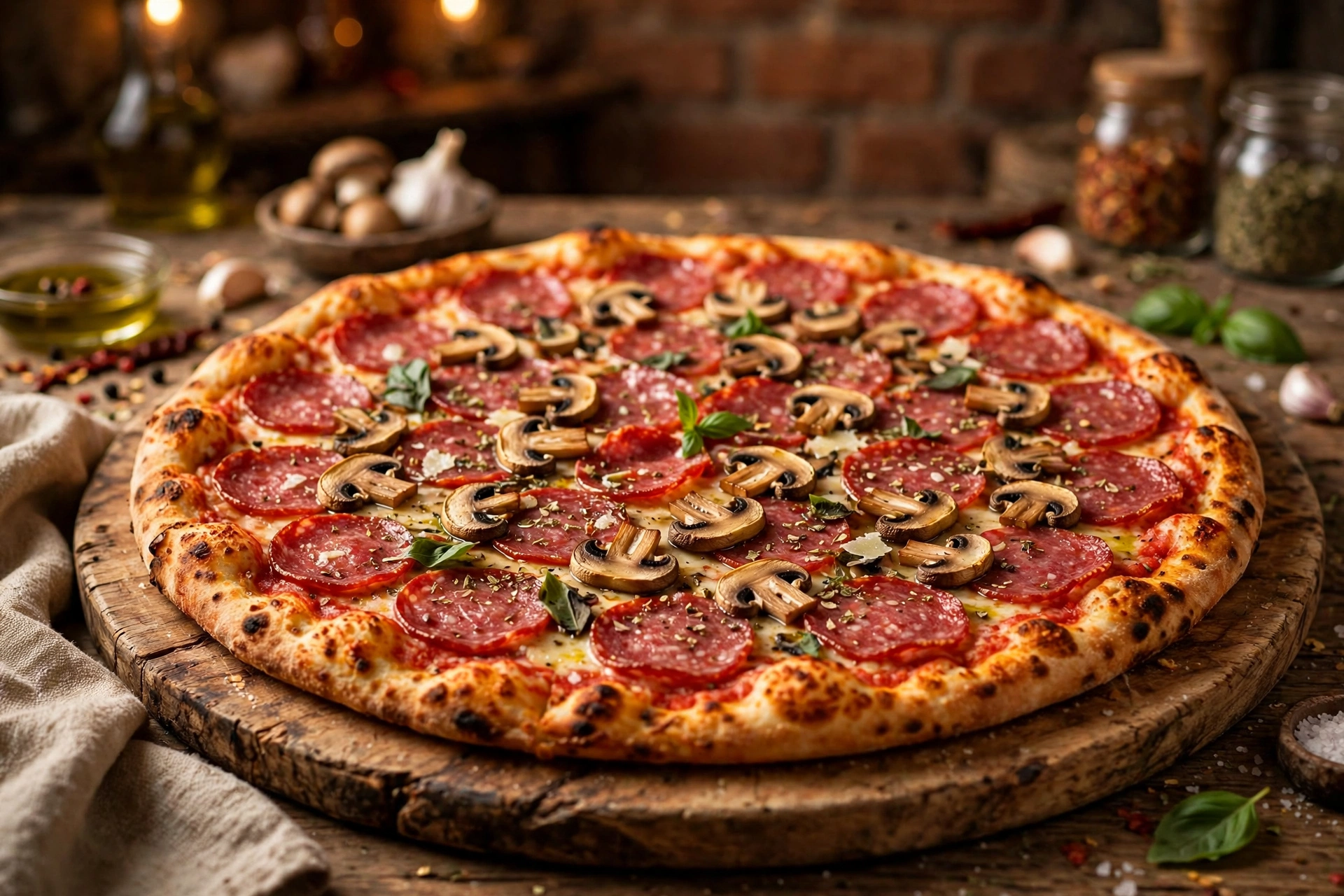 XXL-Pizza mit 45 cm Durchmesser bei L'Osteria