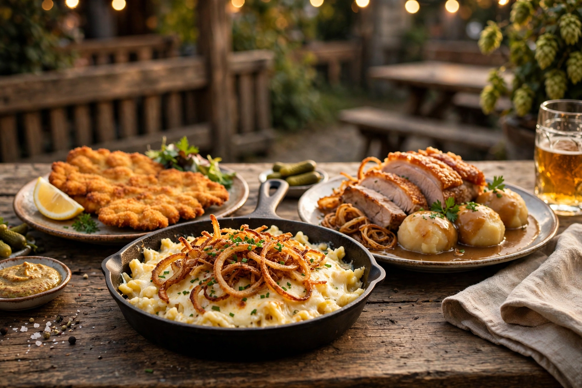 Käsespätzle März Menü Allgäuer Käsespätzle mit Röstzwiebeln