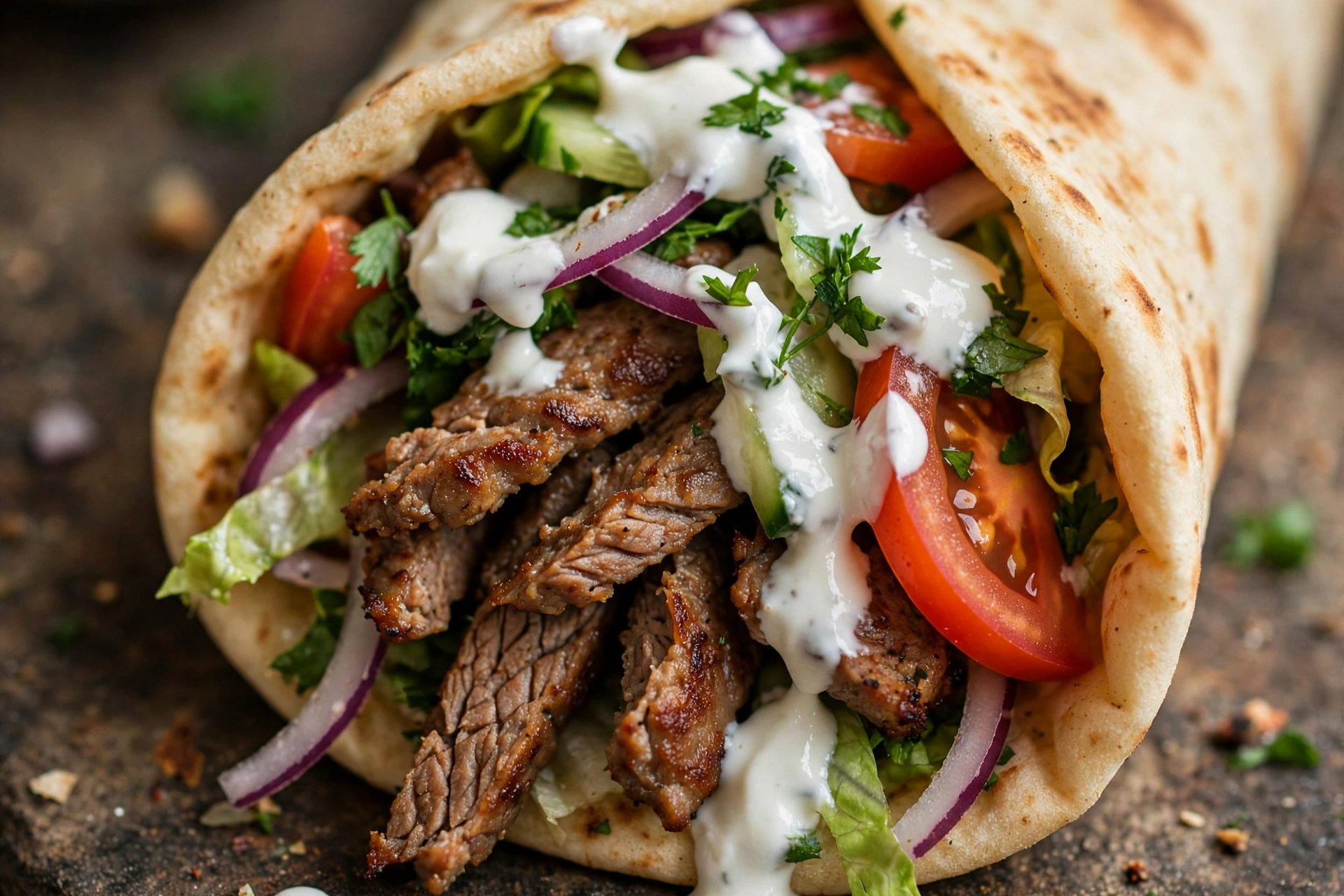 Mangal Döner Kebap Döner Kebap im Fladenbrot bei Mangal Döner
