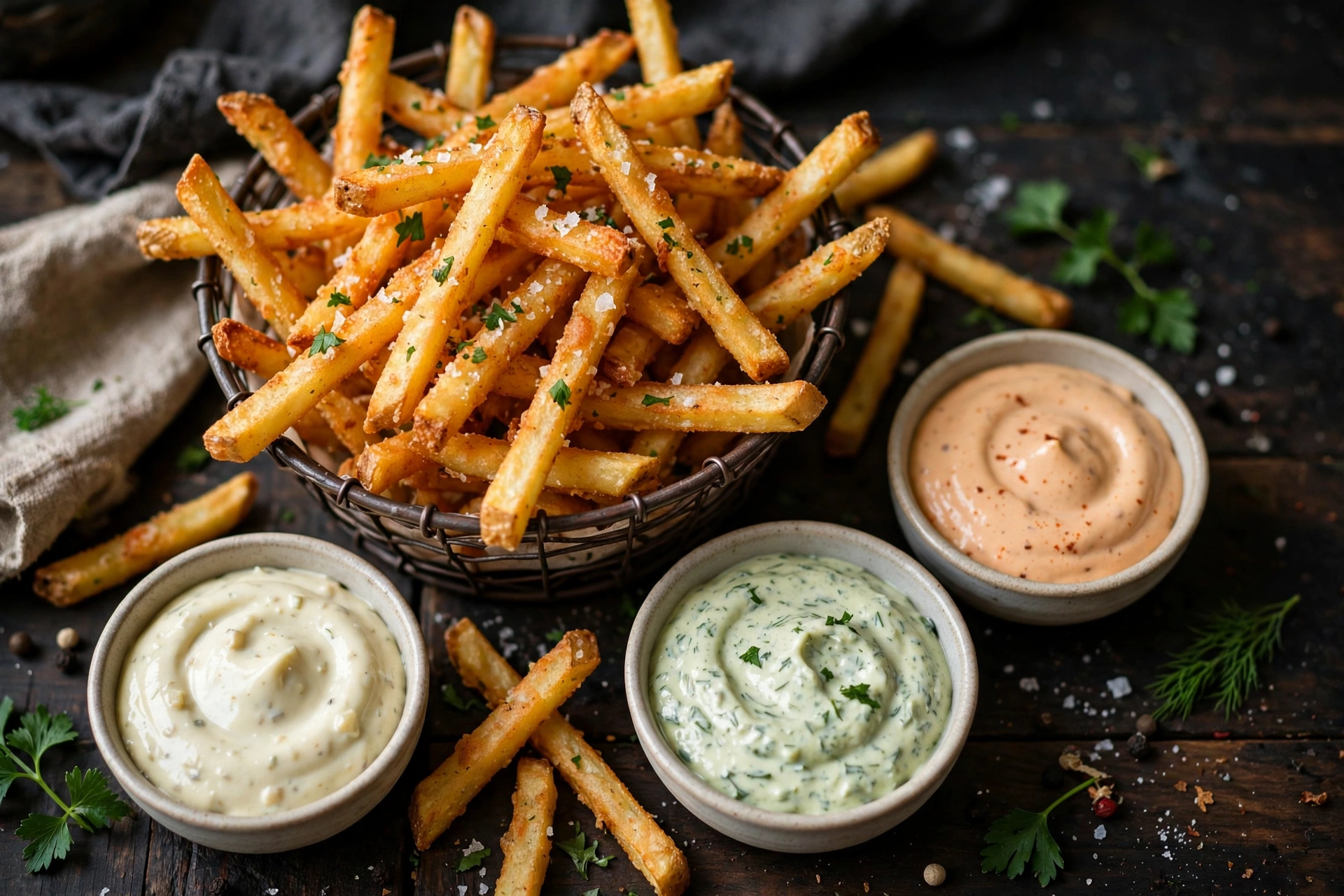 Peter Pane Fritten Peter Pane Fritten – knusprige Pommes mit Dips