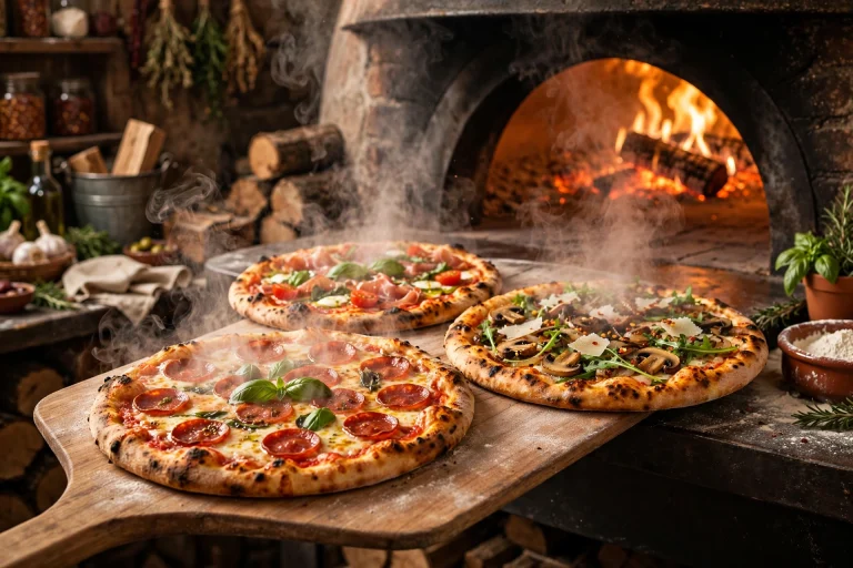 Pizza Blitz Speisekarte – Pizza frisch aus dem Ofen