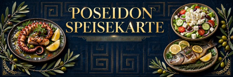 Poseidon Speisekarte – Griechische Gerichte und Preise