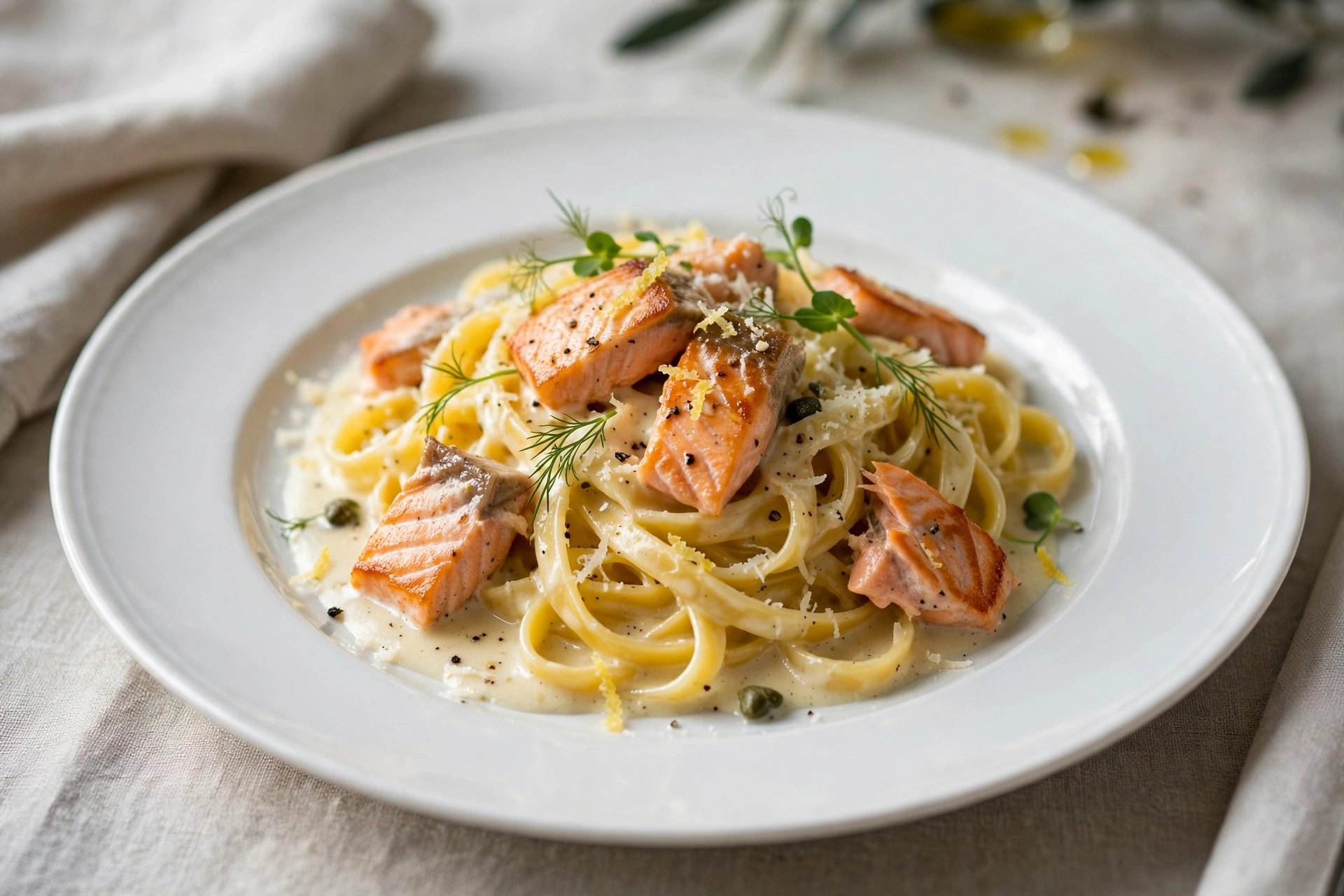 Rossini Pasta Tagliatelle al Salmone im Rossini