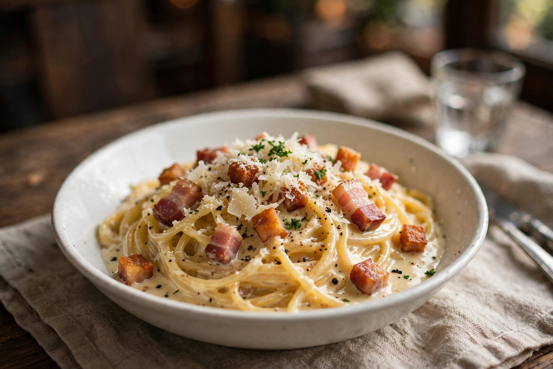 Spaghetti Carbonara bei San Marco