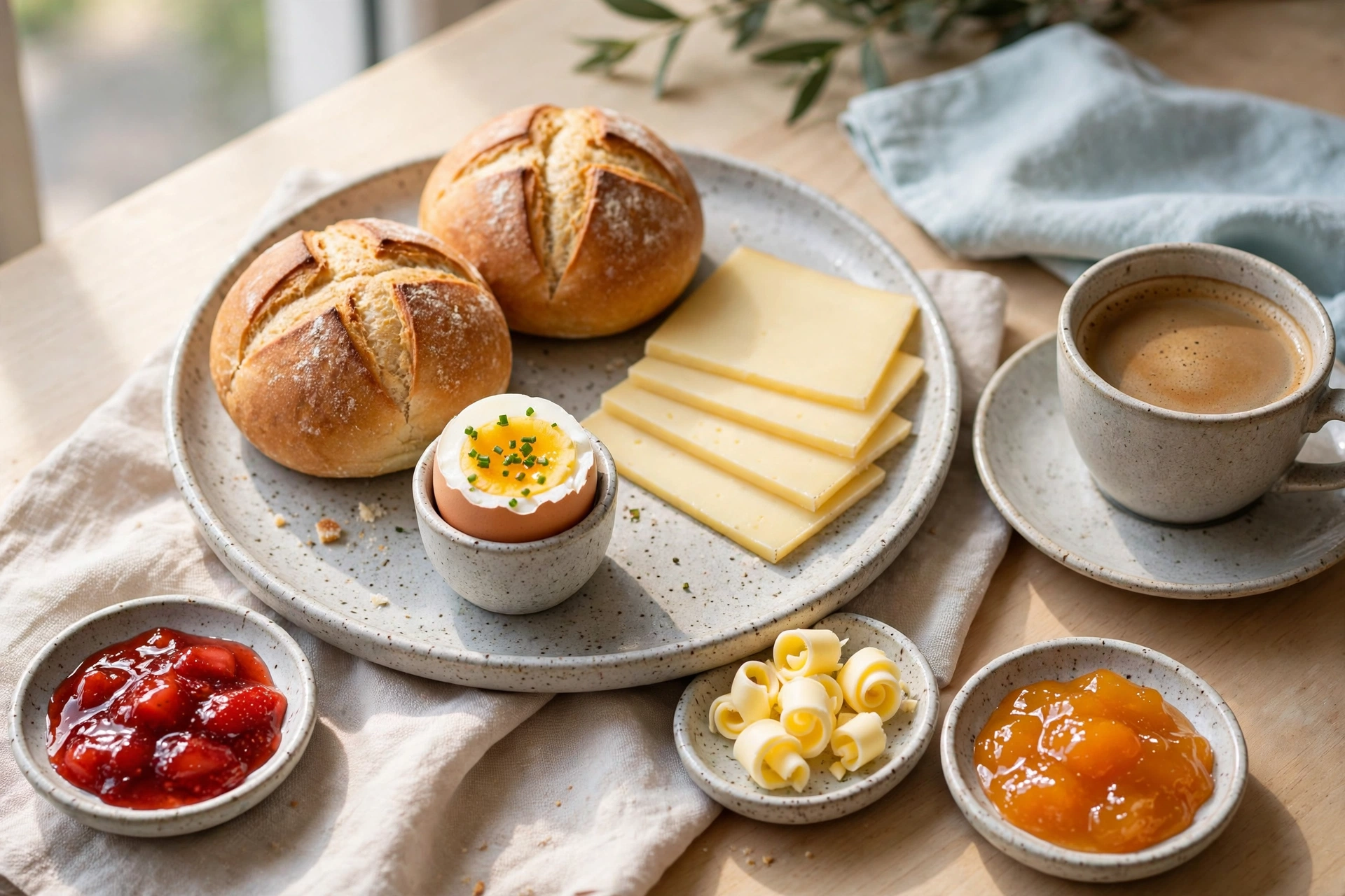 Seiffert Frühstück Frühstück mit Marmelade und Brötchen bei Café Siefert