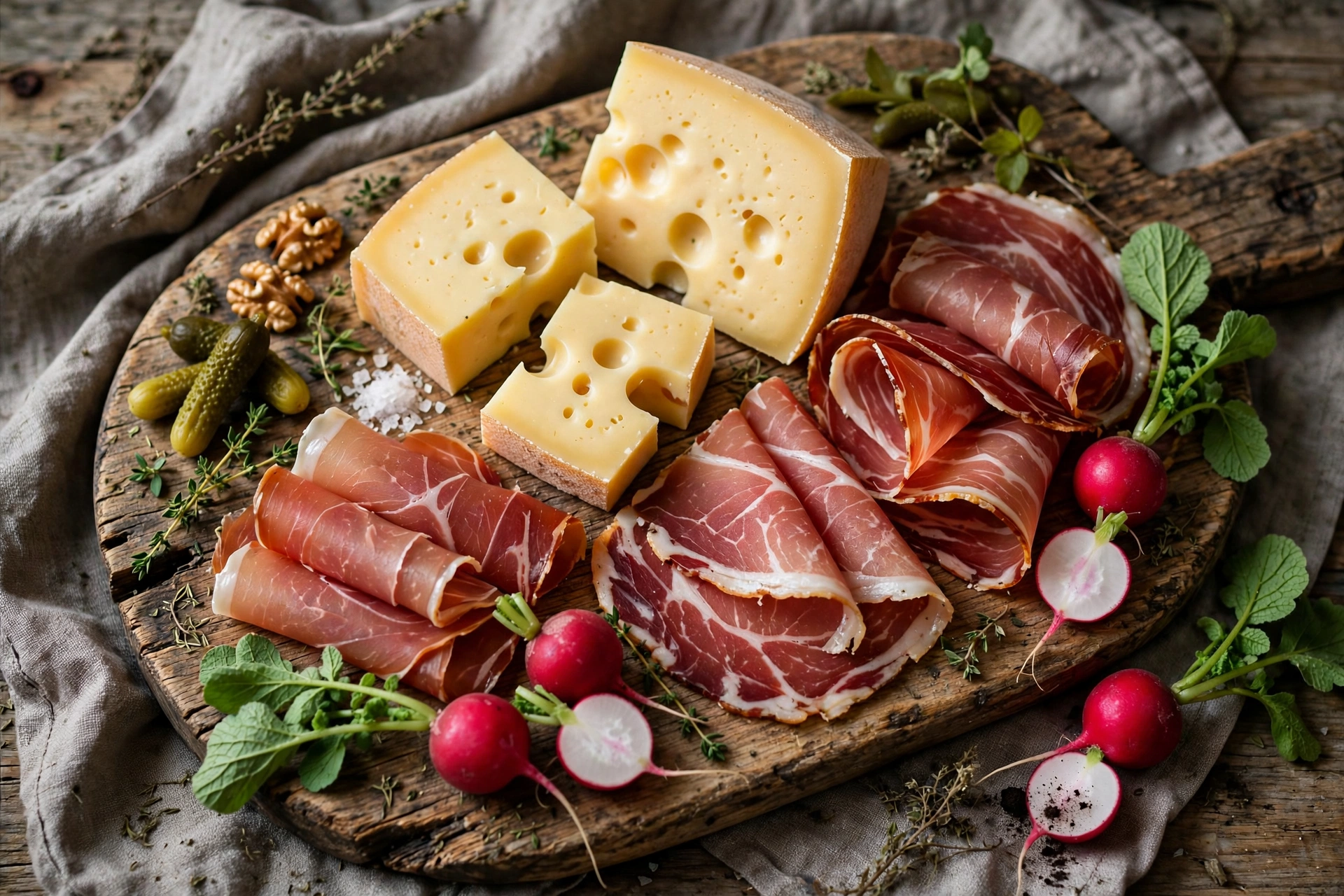 Stanglwirt Brettljause Stangl-Brettljause mit Bergkäse und Speck