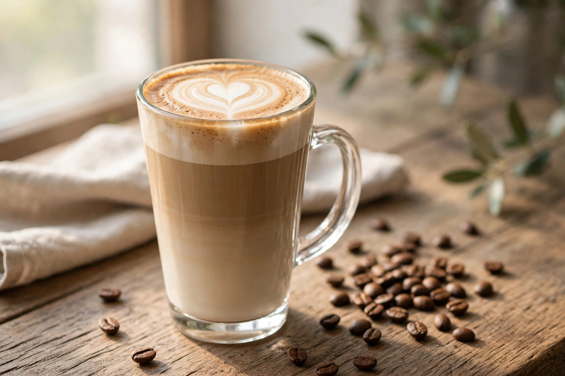 Starbucks Caffè Latte Caffè Latte bei Starbucks mit Latte Art