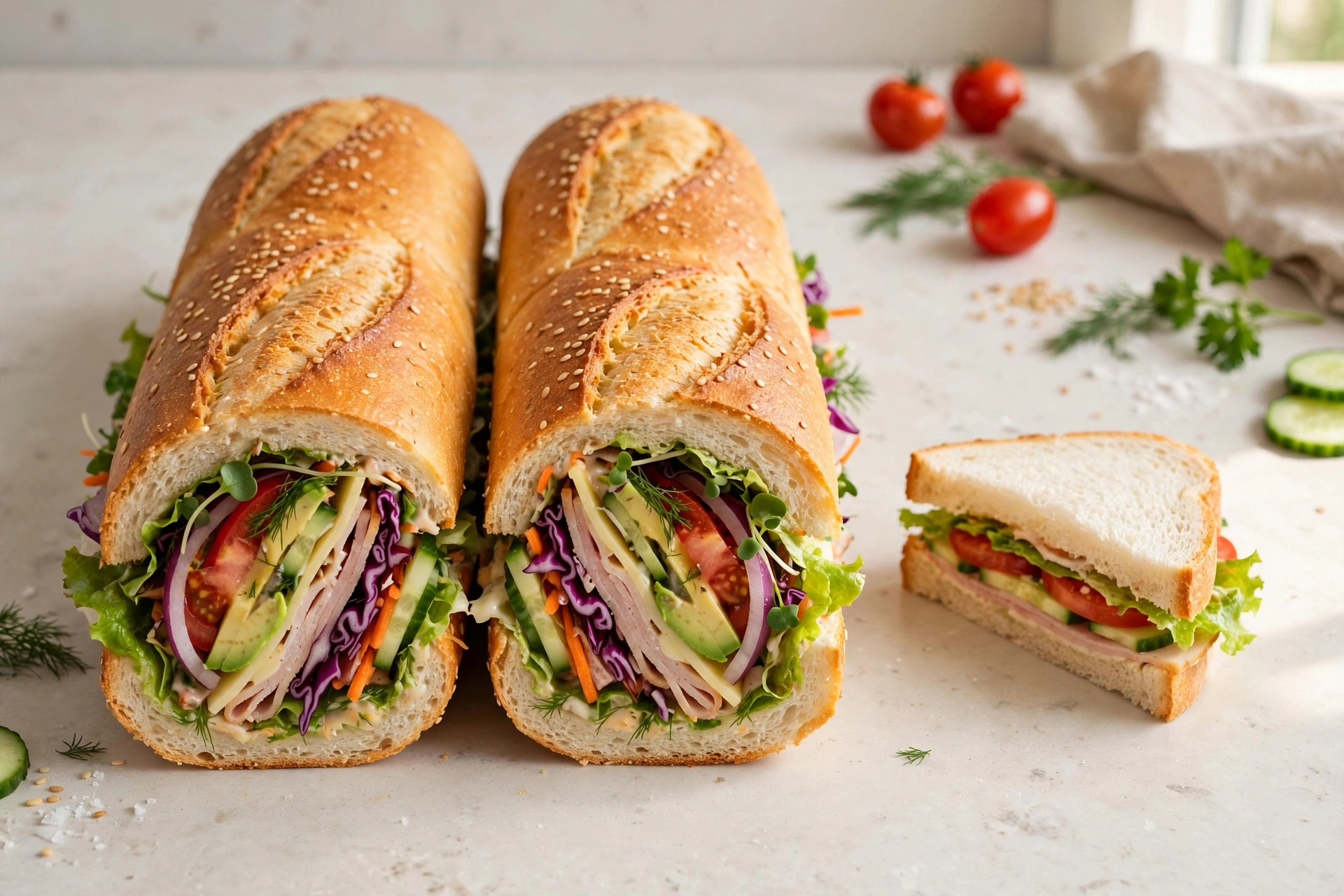 Subway Footlong Subway Footlong Sub 30cm im Vergleich