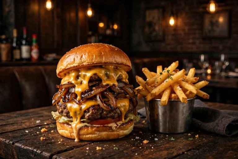 The Ash Speisekarte – Burger und Steak im Restaurant
