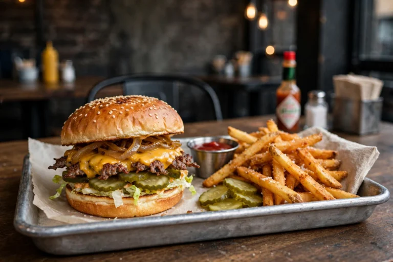 Timberjacks Speisekarte – Frühstück und Burger