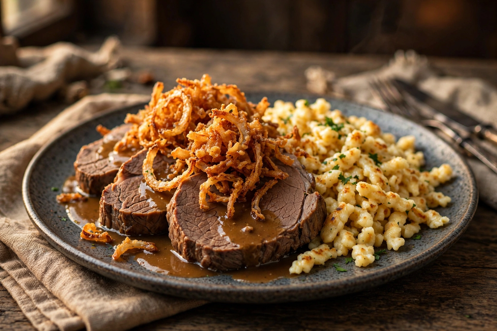 Timo Böckle Rostbraten Schwäbischer Rostbraten bei Timo Böckle