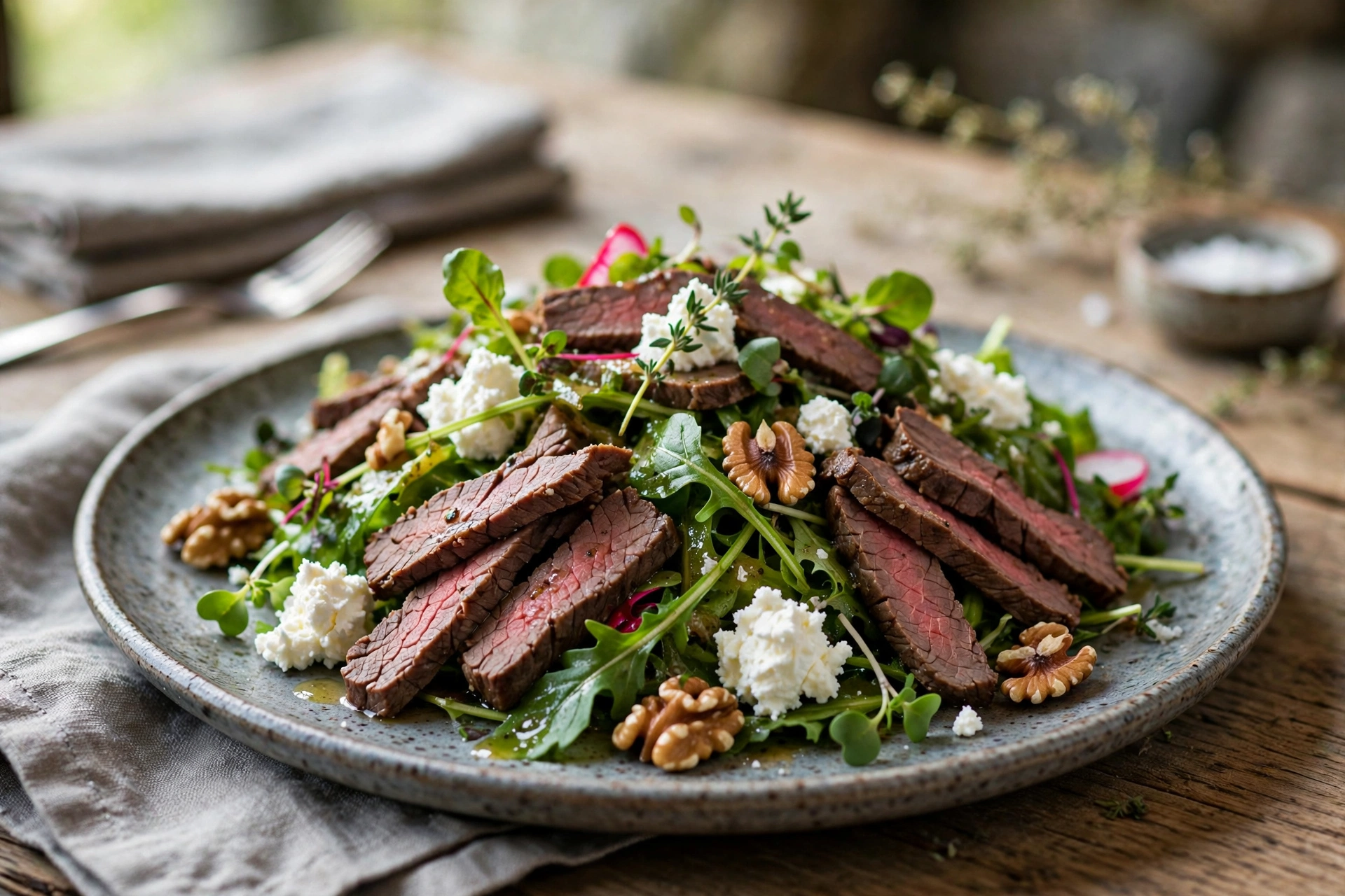 Vorspeise Waldhaus Rottendorf Feldsalat mit Walnüssen als Vorspeise