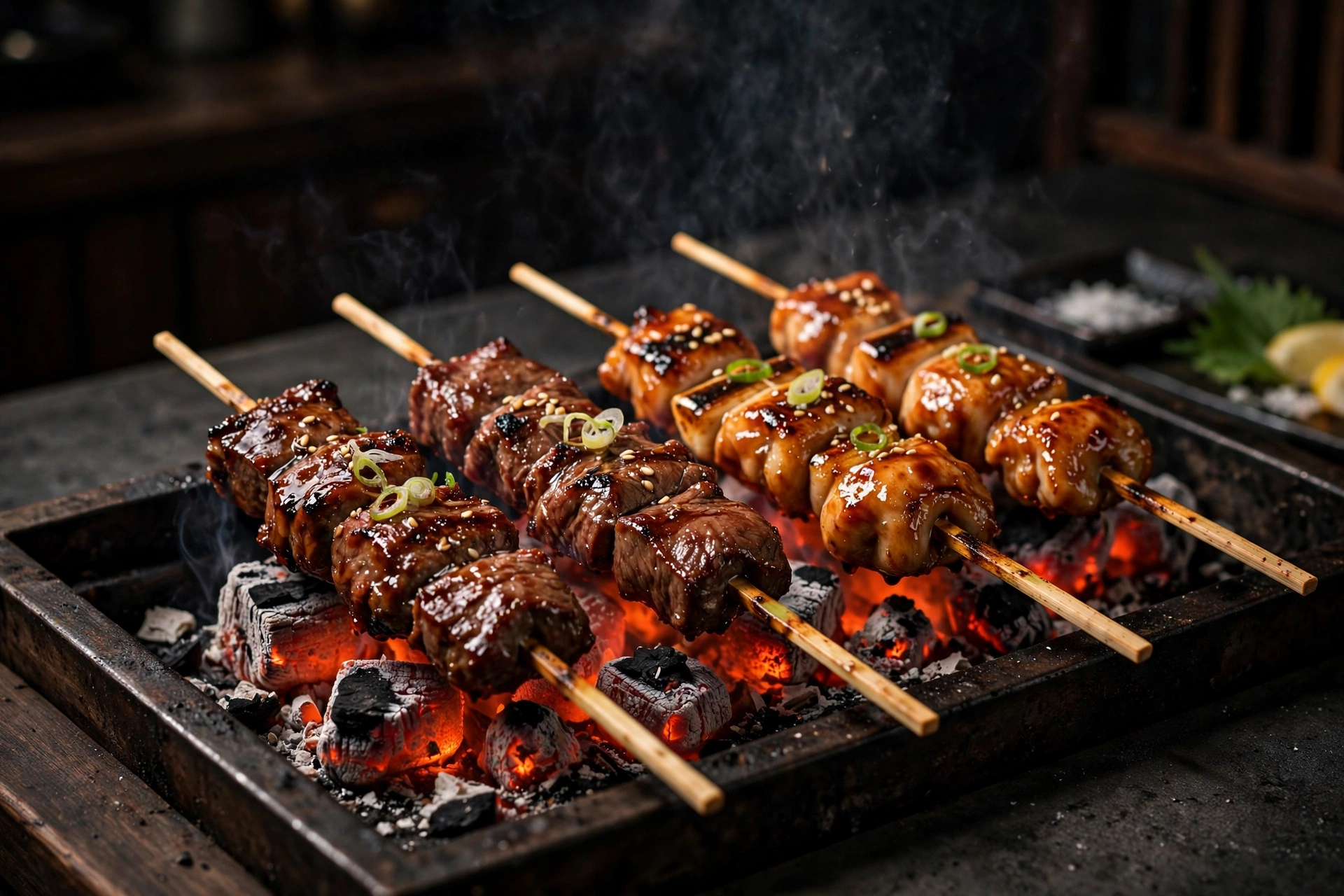 Robata-Grillgerichte bei Zenzakan
